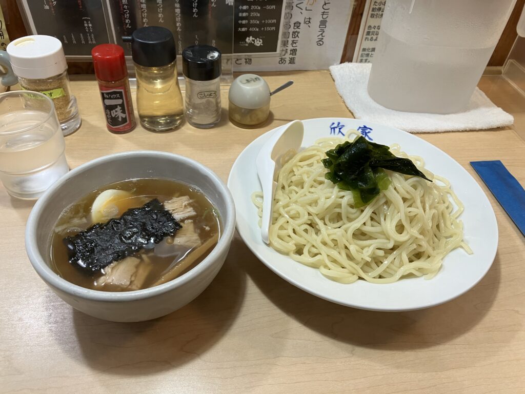 欣家　西台　つけ麺　魚介系