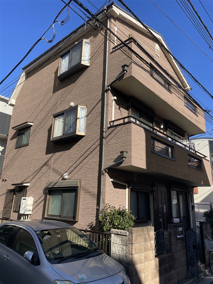 外壁塗装　カラーシュミレーション　モカ