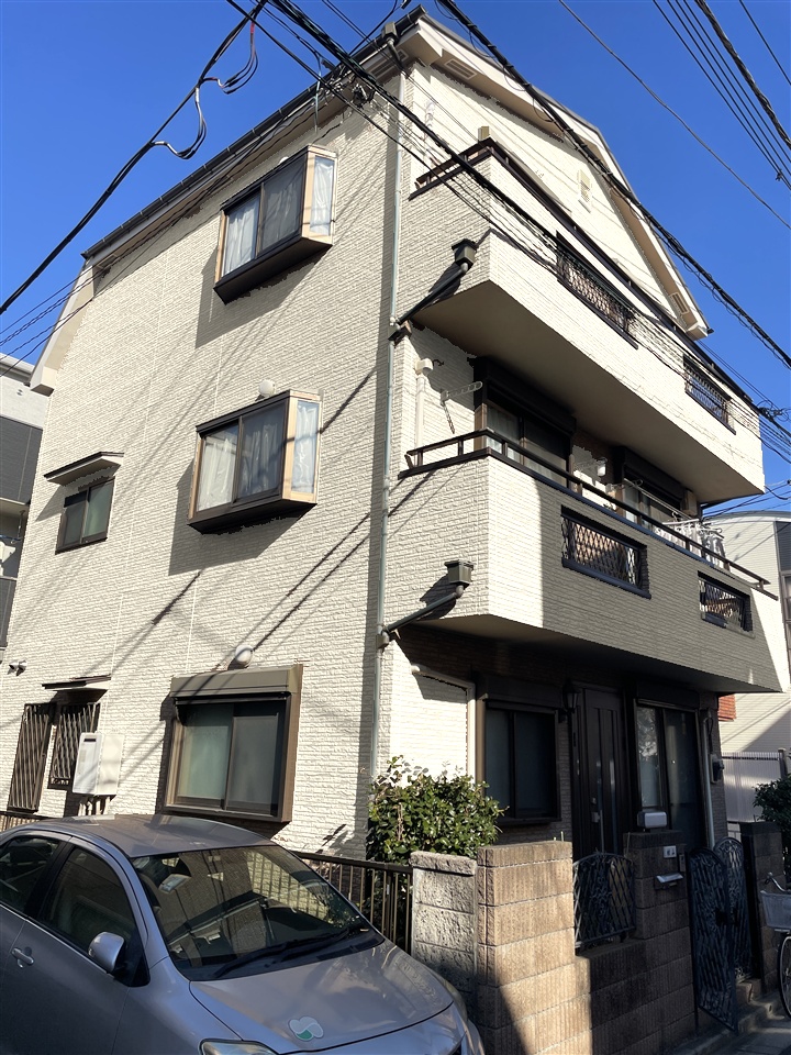 外壁塗装　カラーシュミレーション　ブロークンホワイト