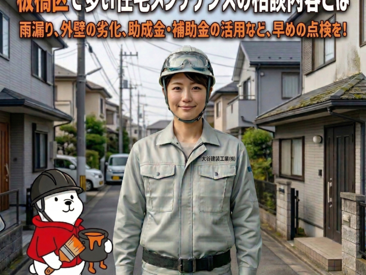 板橋区で多い住宅メンテナンスの相談内容とは