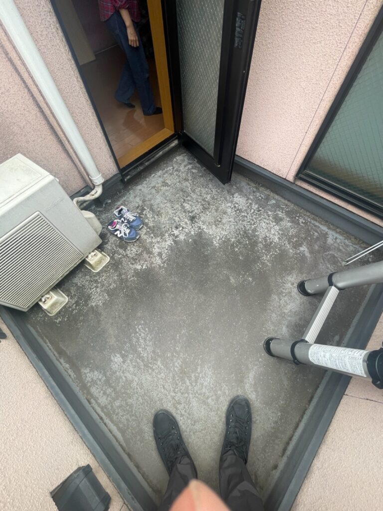 ベランダ防水　施工前